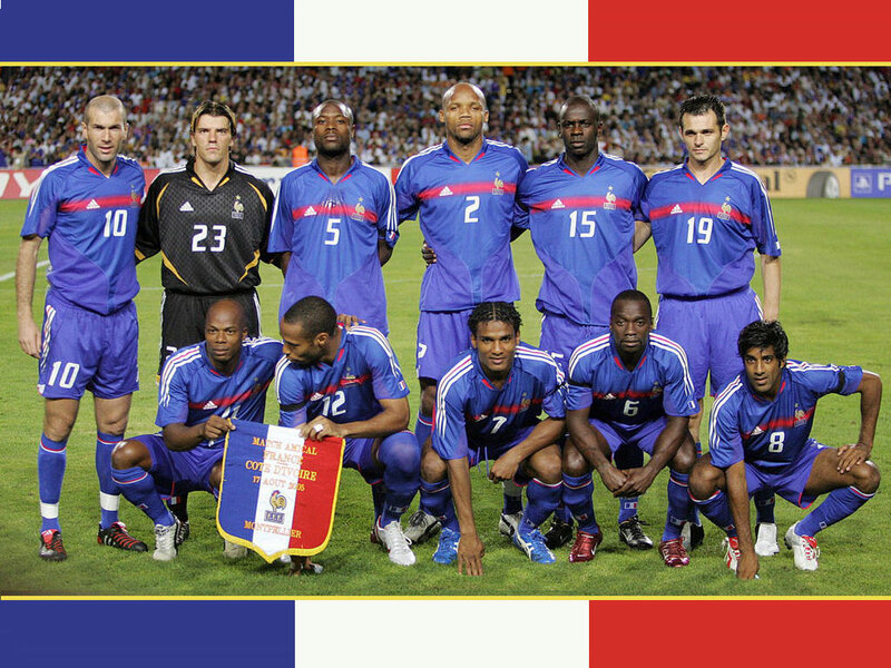 French Football Team — Blue, Formal, Night