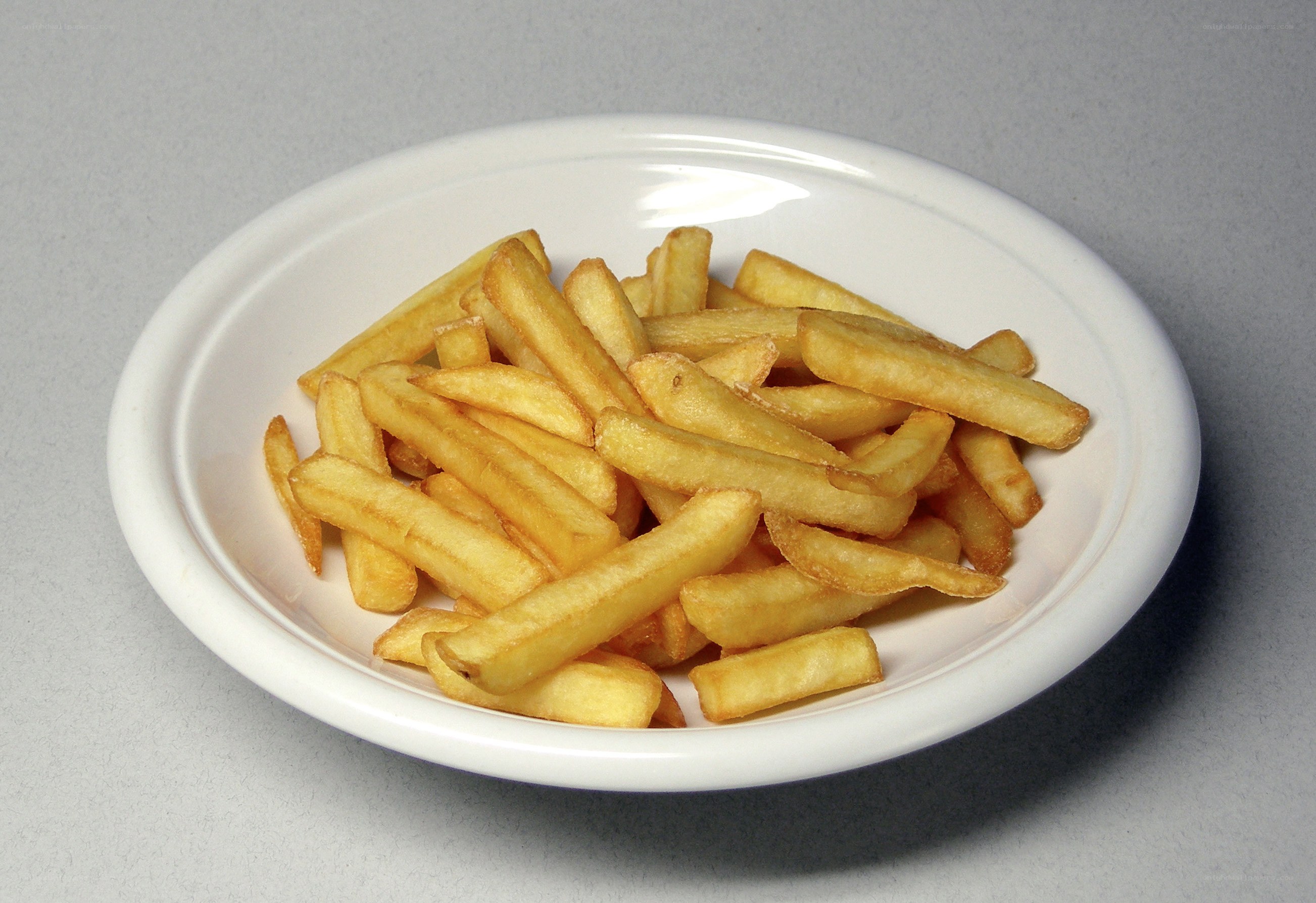 french fries on a plate