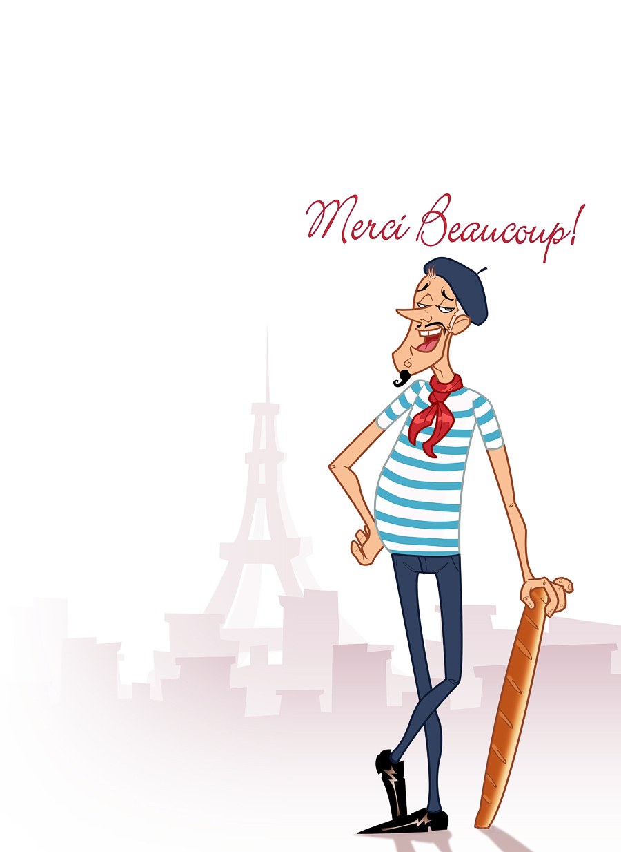 French man with baguette