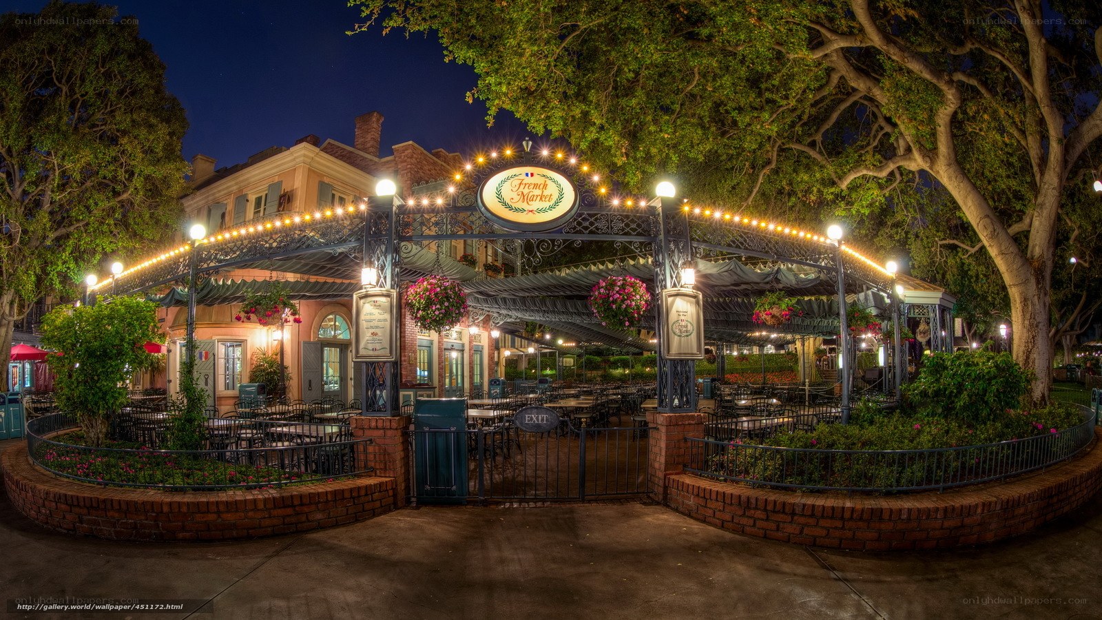 French Market at night