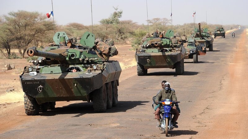 French military convoy in Africa