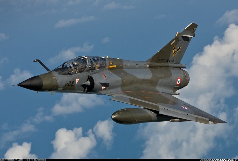 French Mirage 2000 Jet — Blue