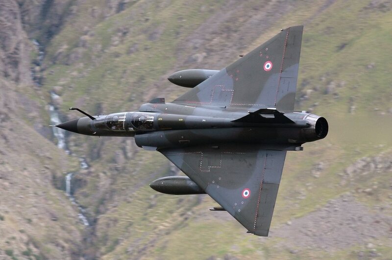 French Mirage 2000 Jet — Gray, Dynamic, Photograph