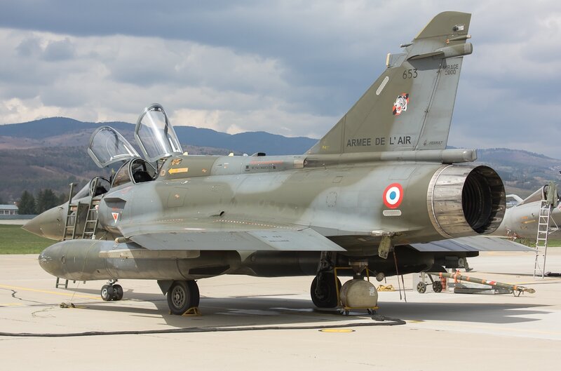French Mirage 2000 Jet — Gray