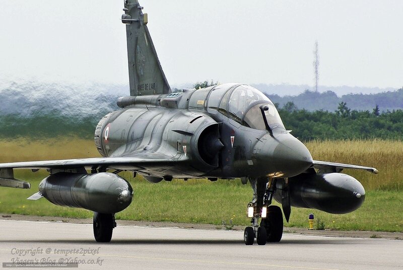 French Mirage 2000 jet on runway