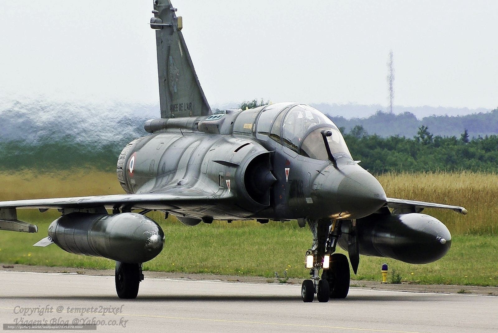 French Mirage 2000 jet on runway