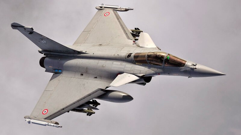 French Rafale Fighter Jet — Gray, Dramatic