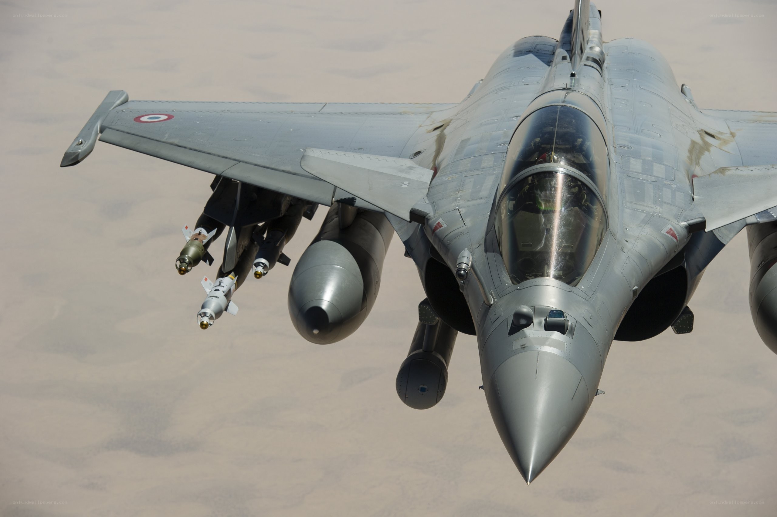 French Rafale fighter jet in flight