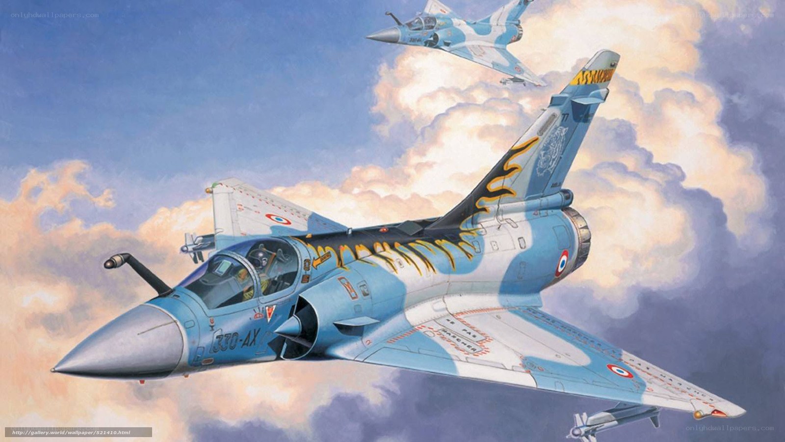 French Rafale fighter jets in flight