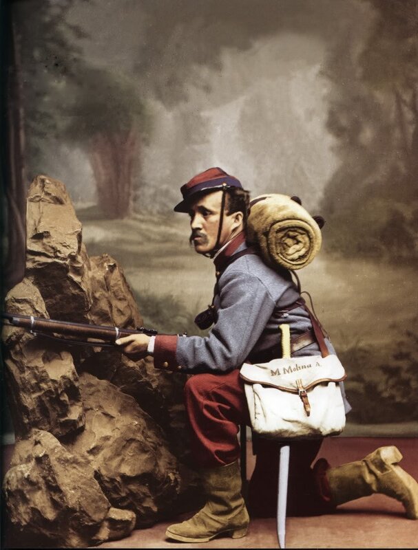 French soldier in uniform
