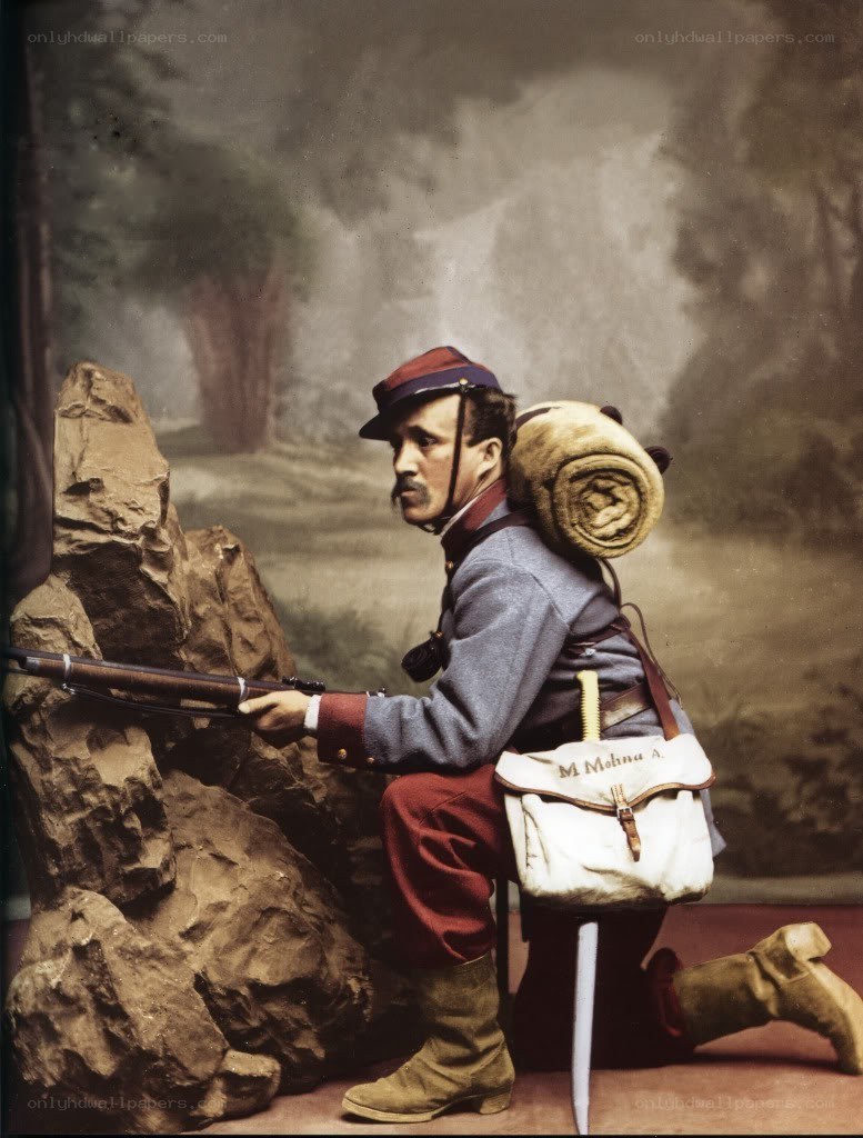 French soldier in uniform