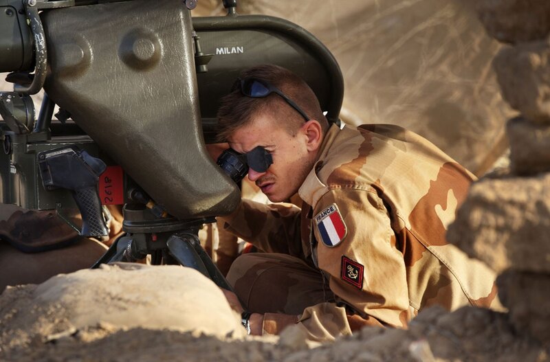 French soldier using MILAN missile system