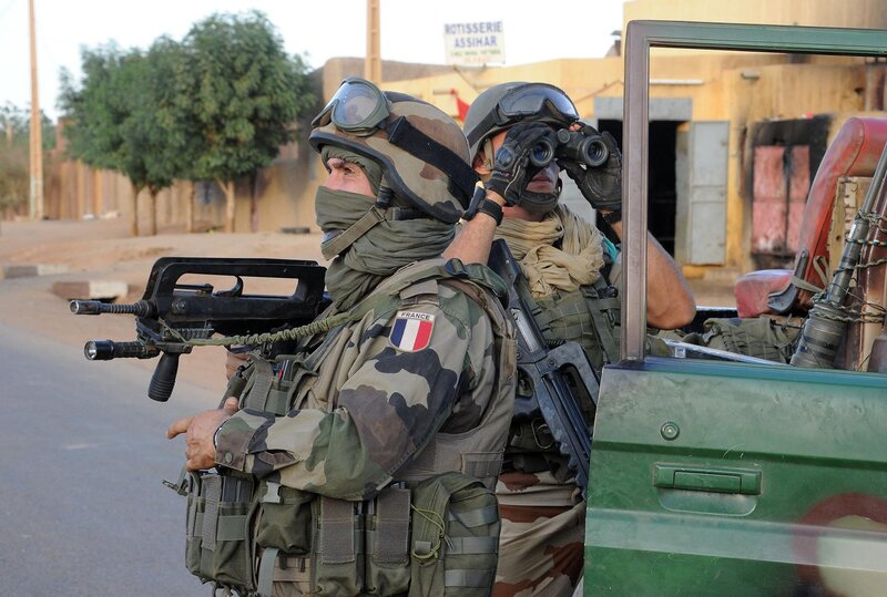 French soldiers on patrol in Mali