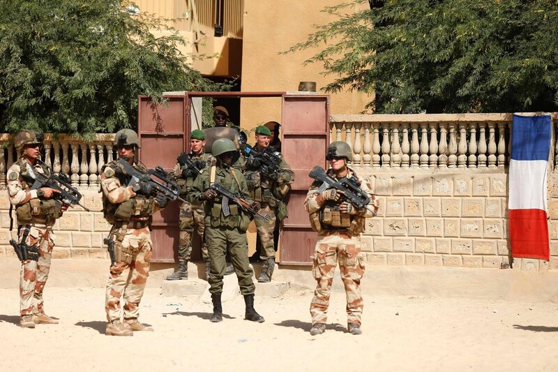 French soldiers on patrol