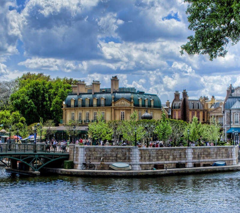 French-style Buildings by River