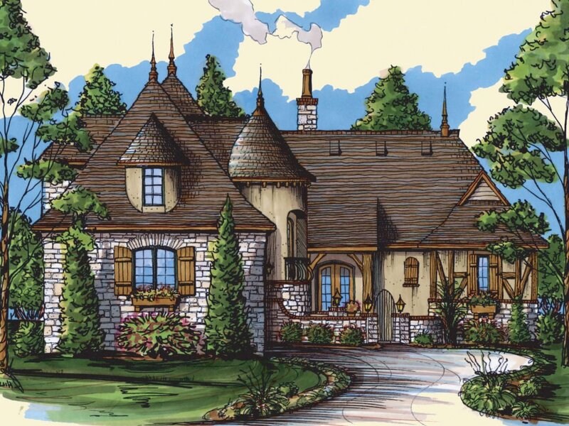 French-style Stone House