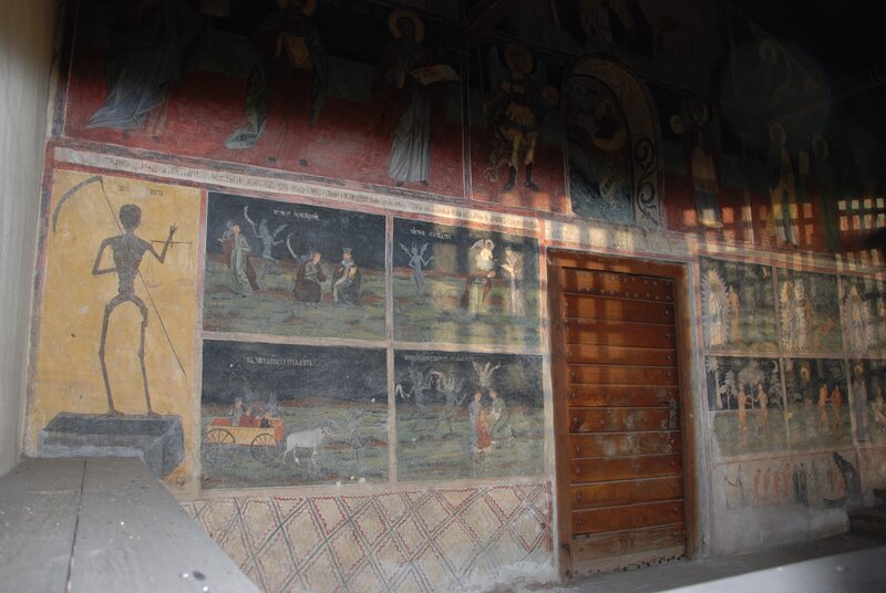 Frescoes on Church Wall