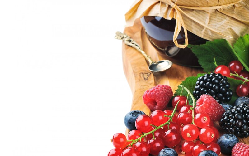 Fresh Berries and Jam