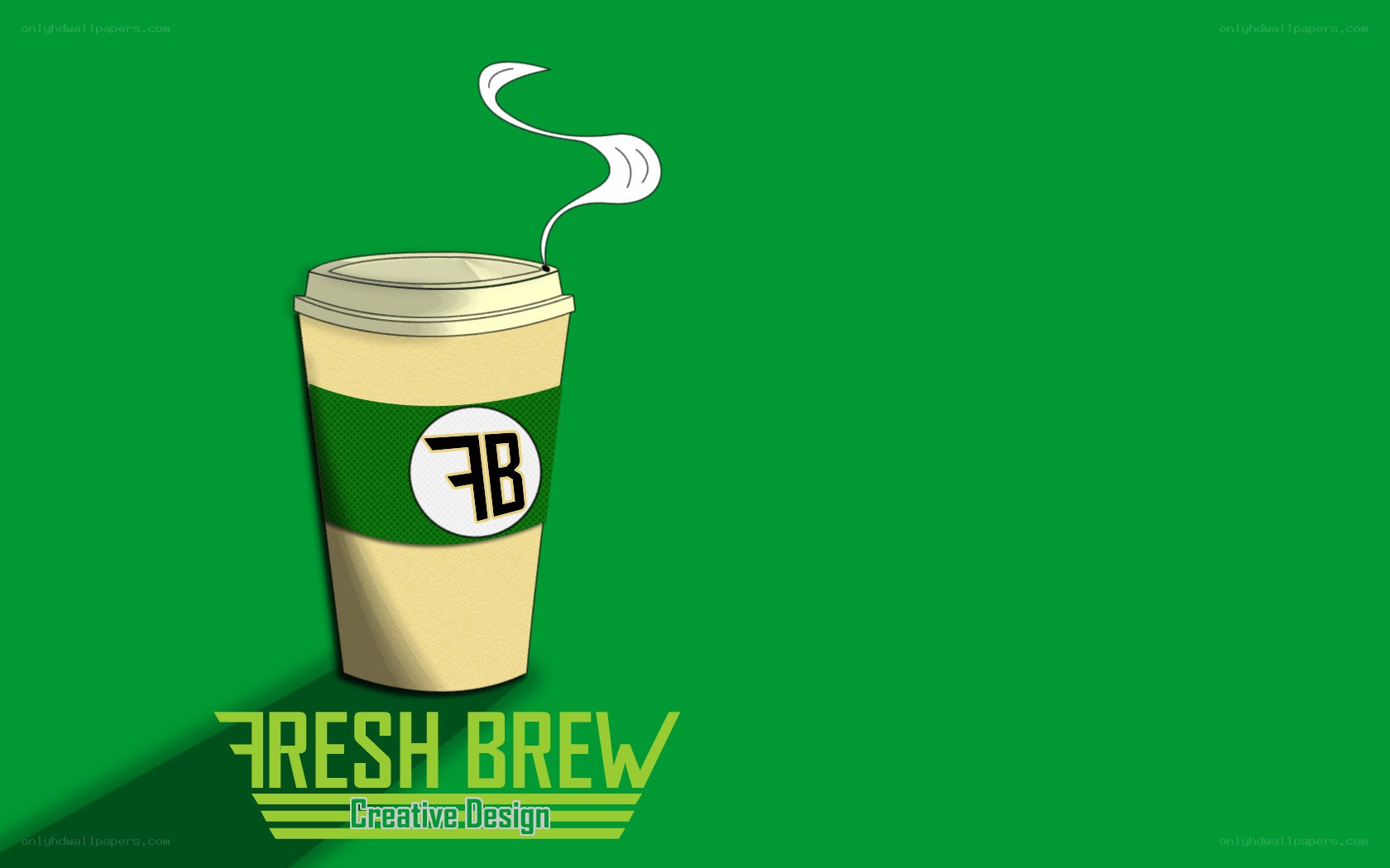 Fresh Brew coffee cup design