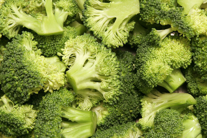 Fresh broccoli florets
