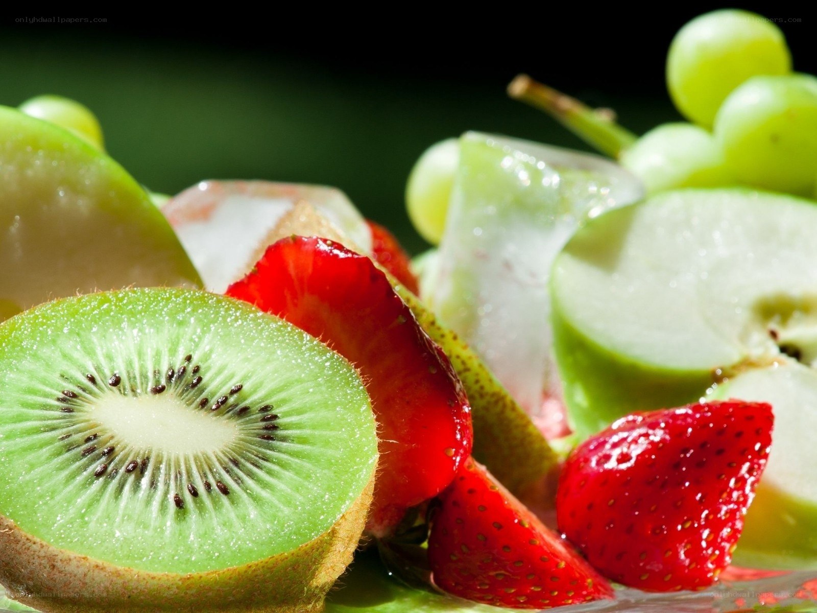 fresh fruit salad close-up