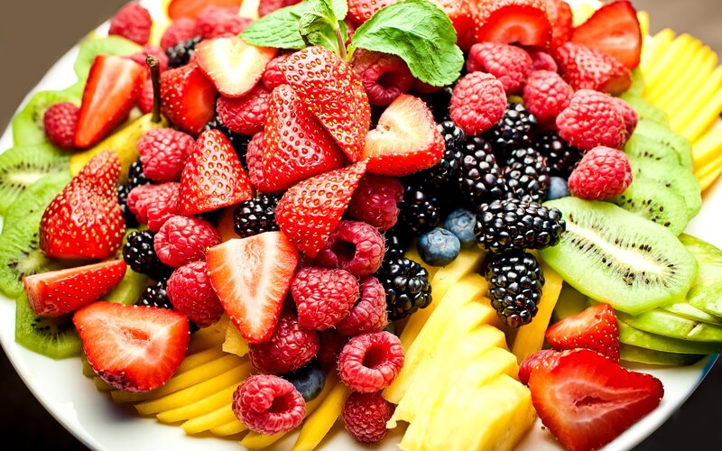 fresh fruit salad platter