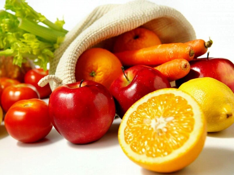 fresh fruits and vegetables