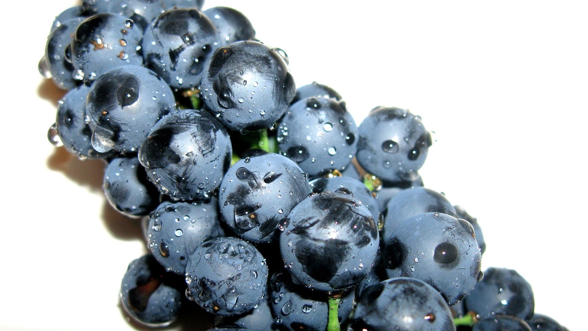fresh grapes with water droplets
