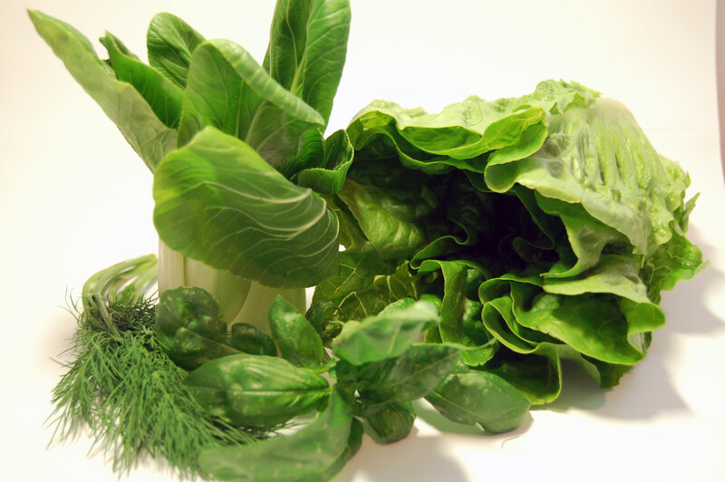 Fresh green vegetables