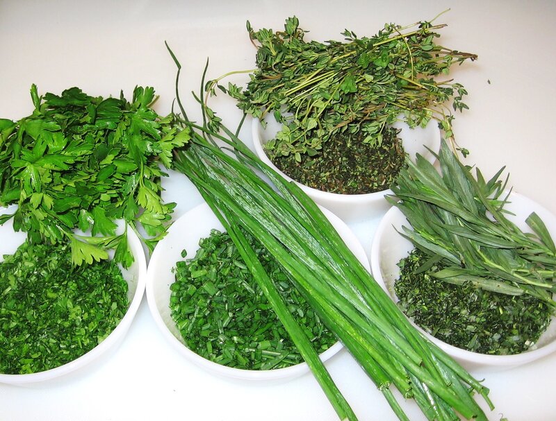 Fresh herbs for cooking