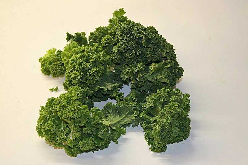 Fresh kale leaves