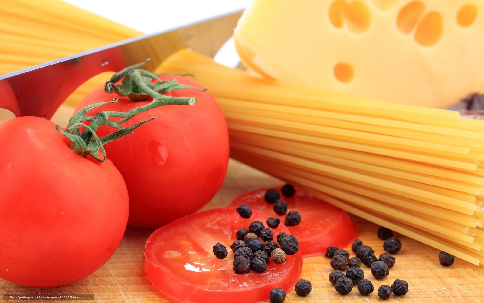 Fresh pasta ingredients on cutting board