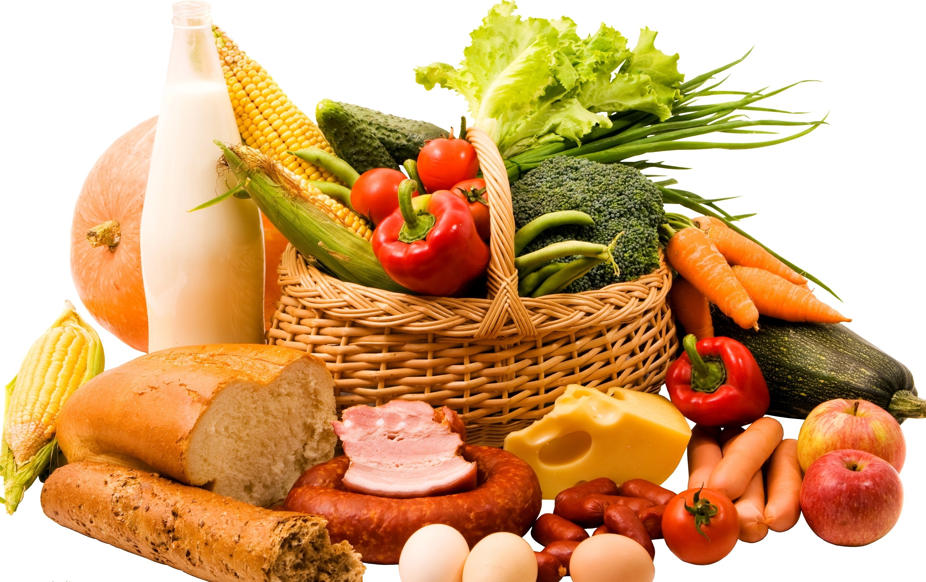 Fresh produce and food items