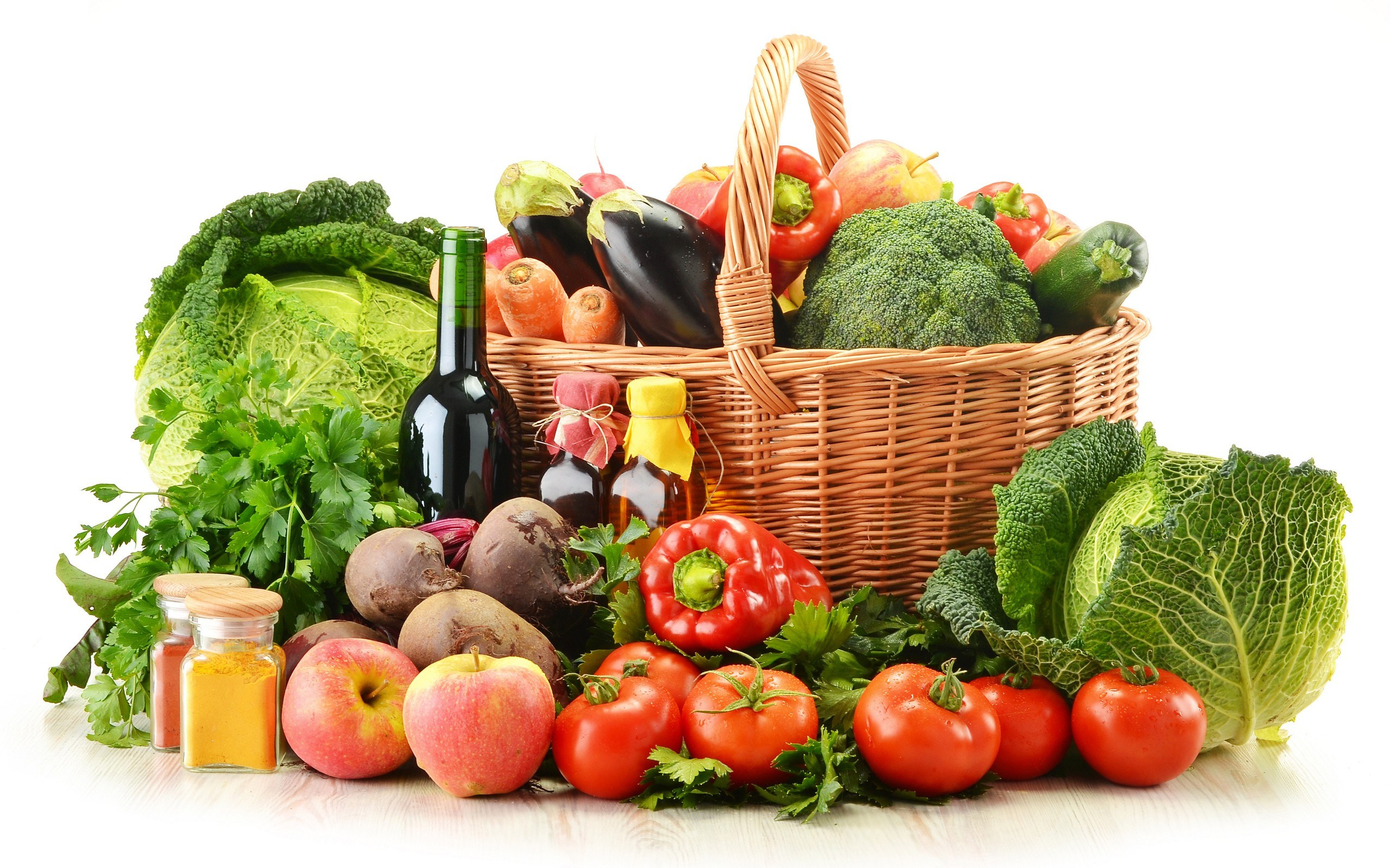 Fresh produce and spices