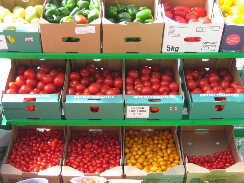 Fresh produce at market