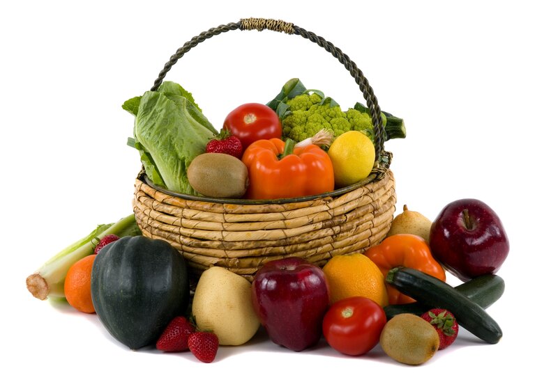 Fresh produce in a basket