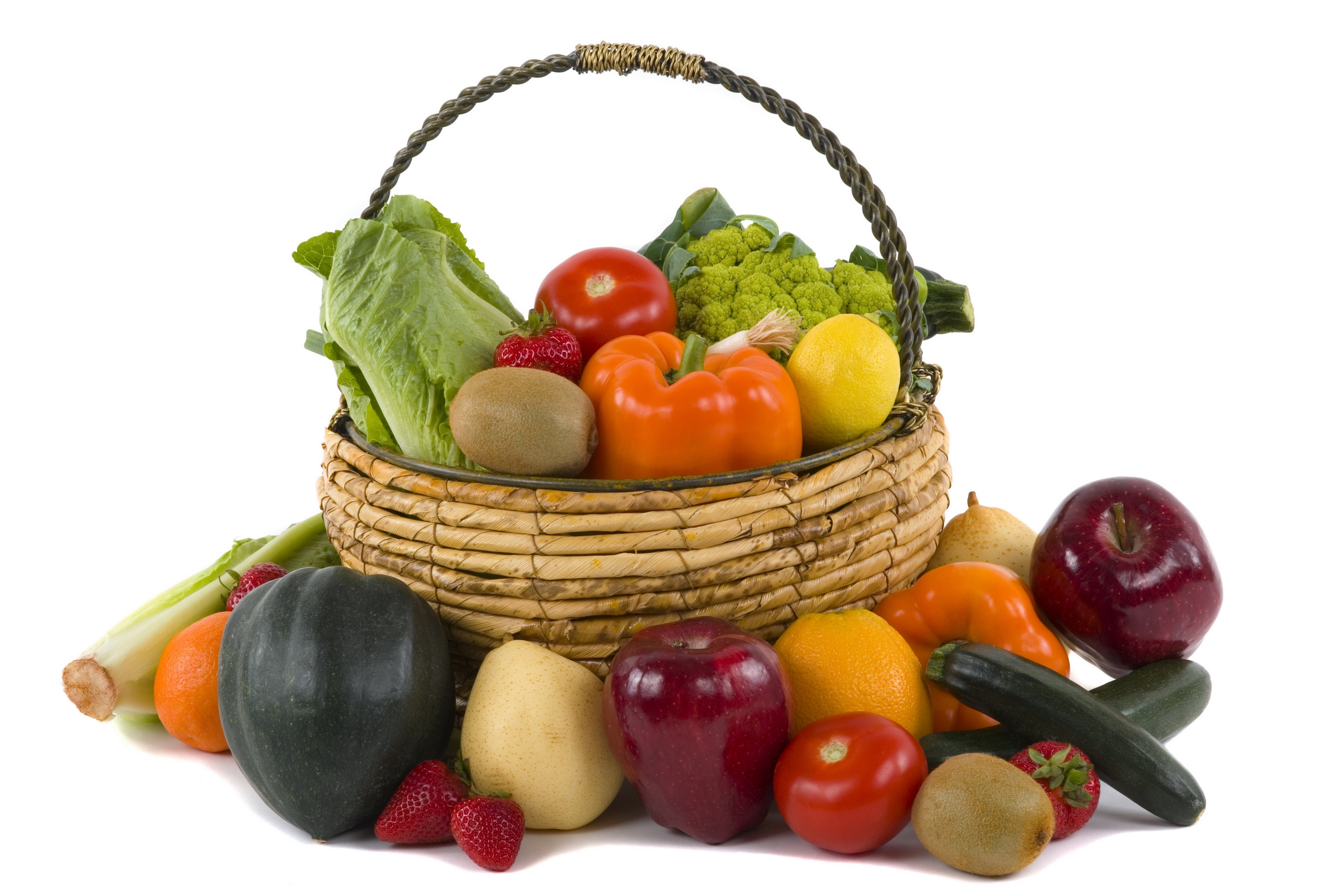 Fresh produce in a basket