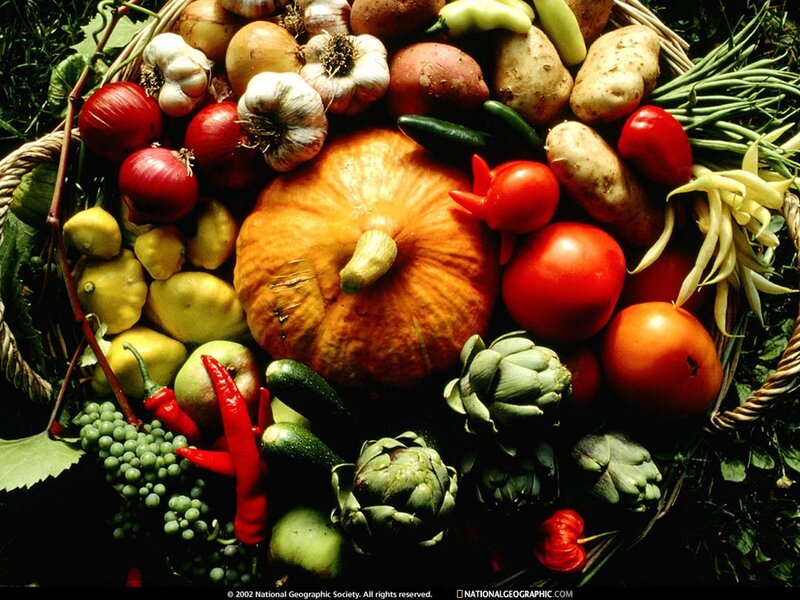 Fresh produce in a basket