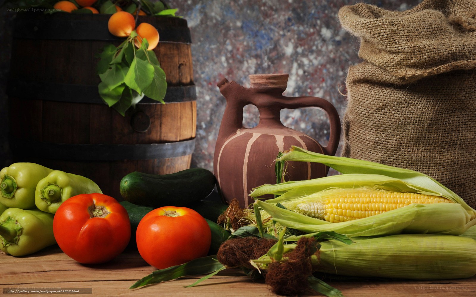 Fresh produce still life