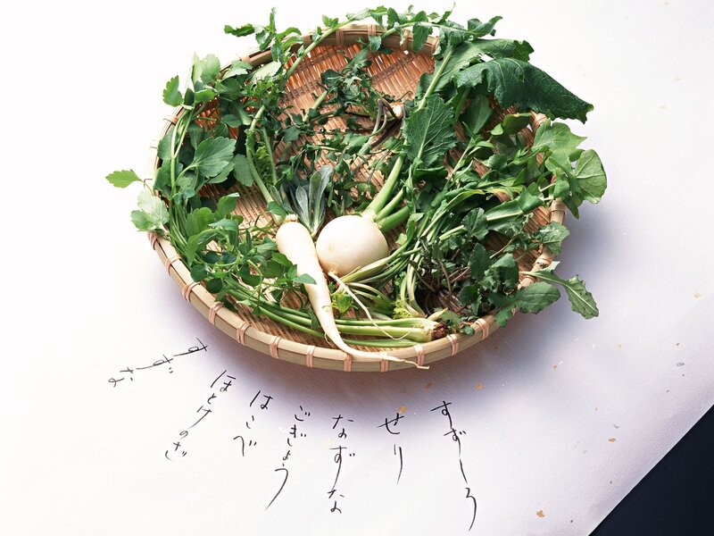 Fresh Radishes in Basket — White