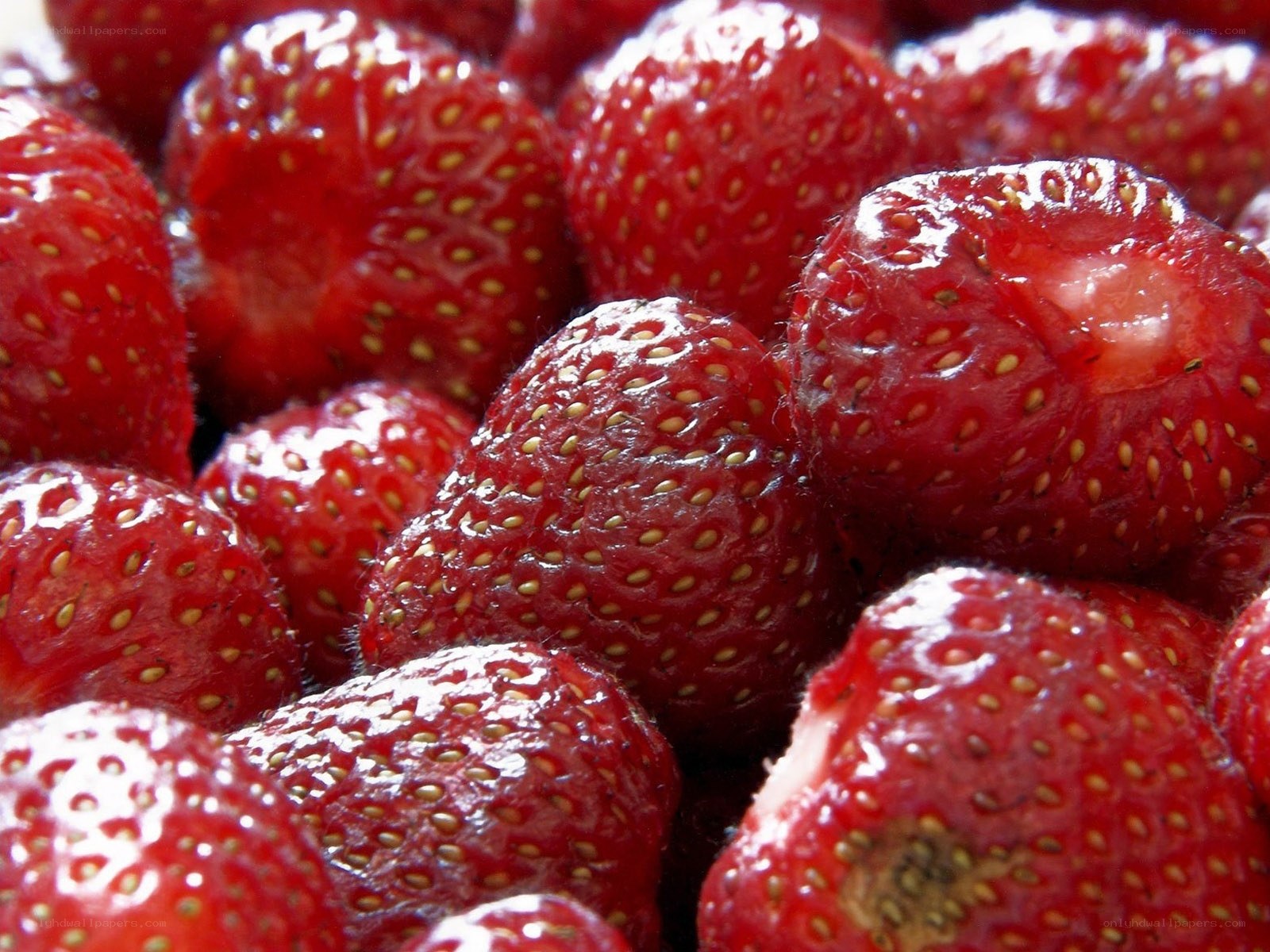 Fresh red strawberries
