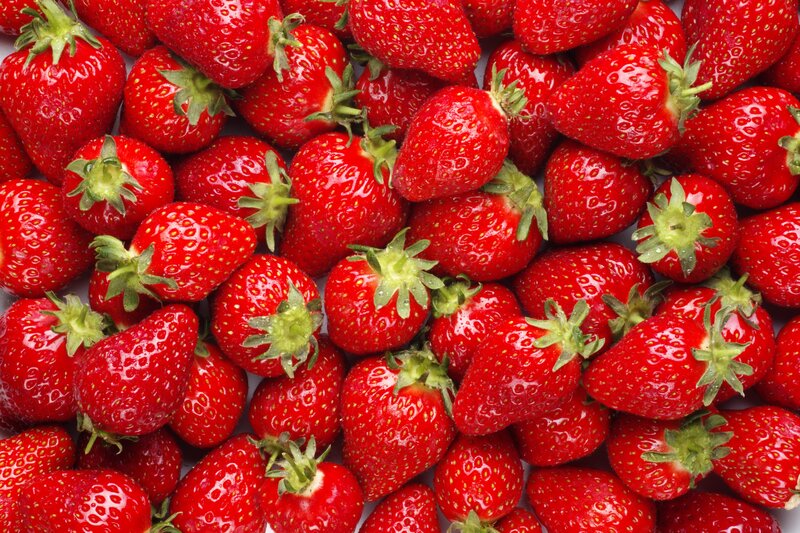 Fresh red strawberries
