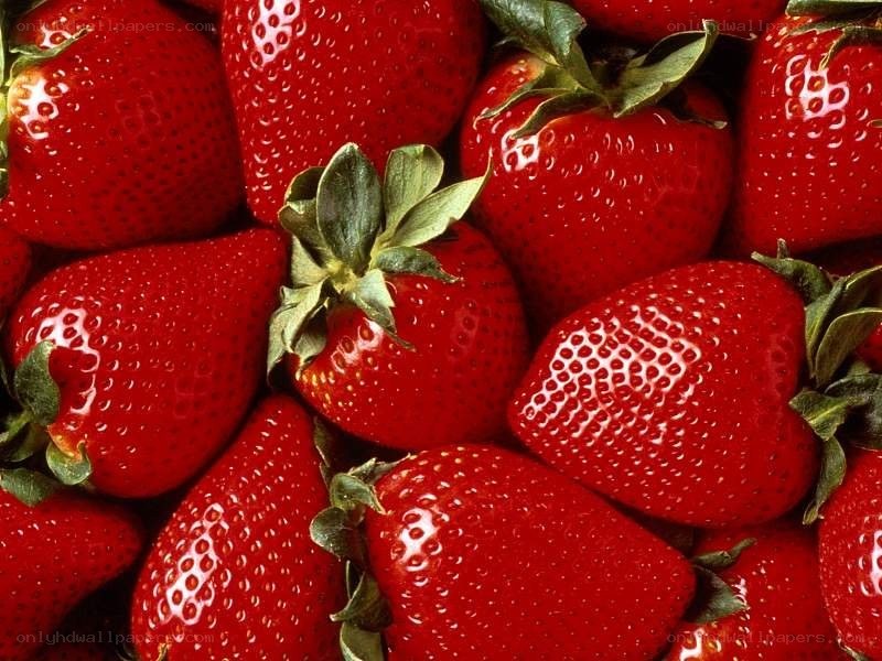 Fresh red strawberries