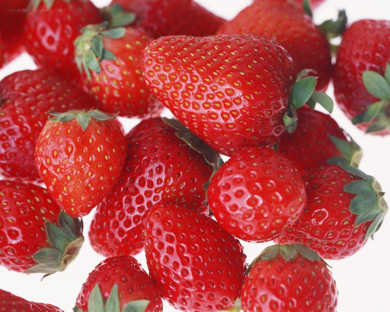 Fresh red strawberries