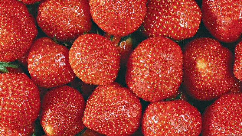 Fresh red strawberries