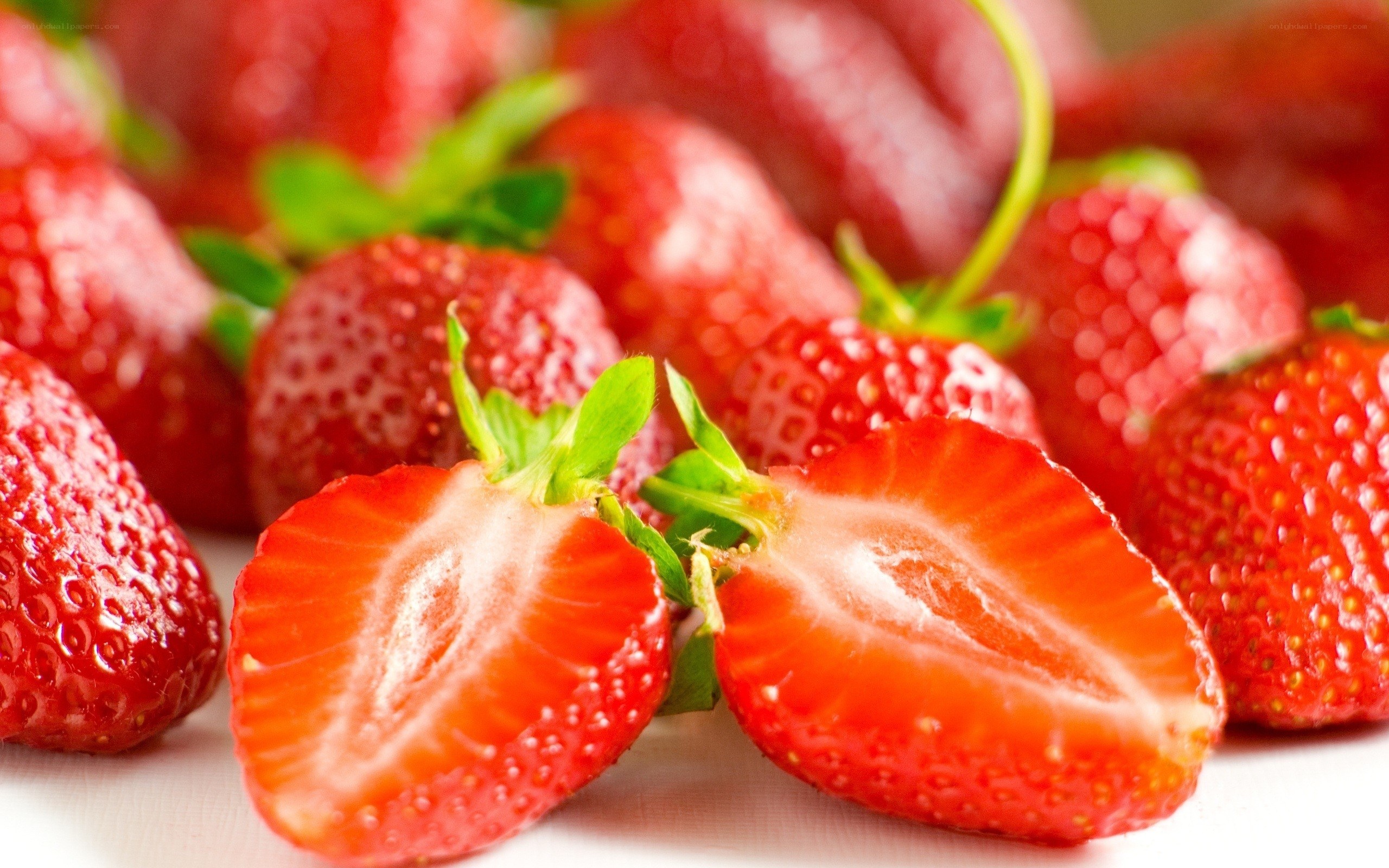 Fresh strawberries close-up