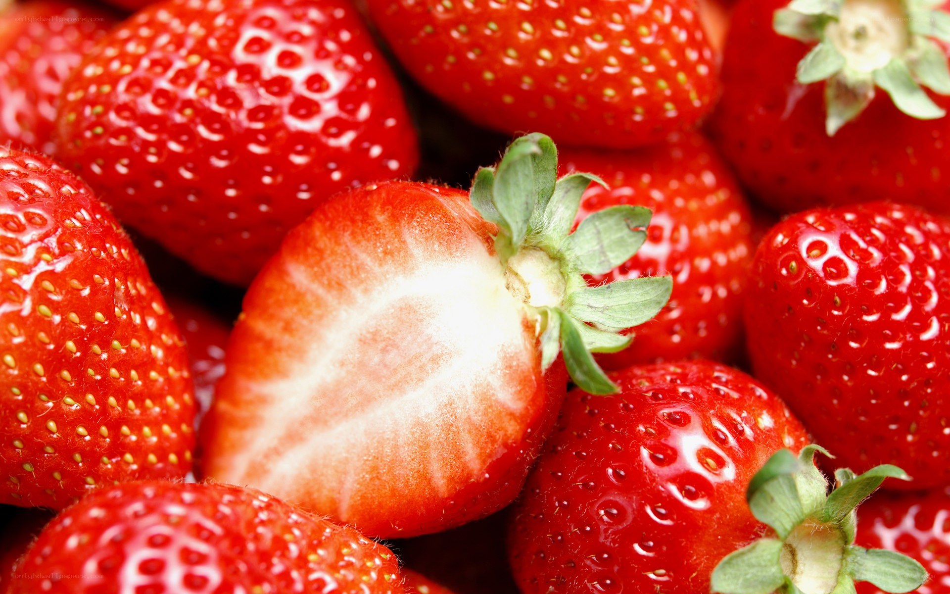 Fresh strawberries close-up