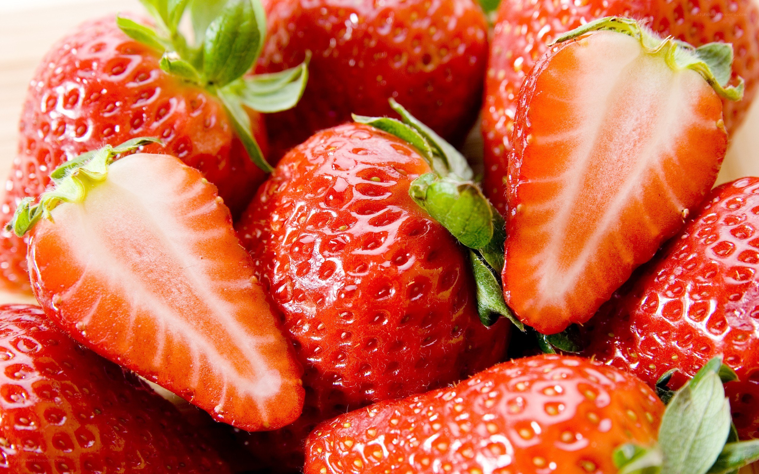 Fresh strawberries close-up