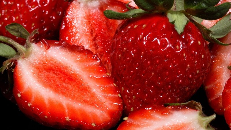 Fresh strawberries close-up