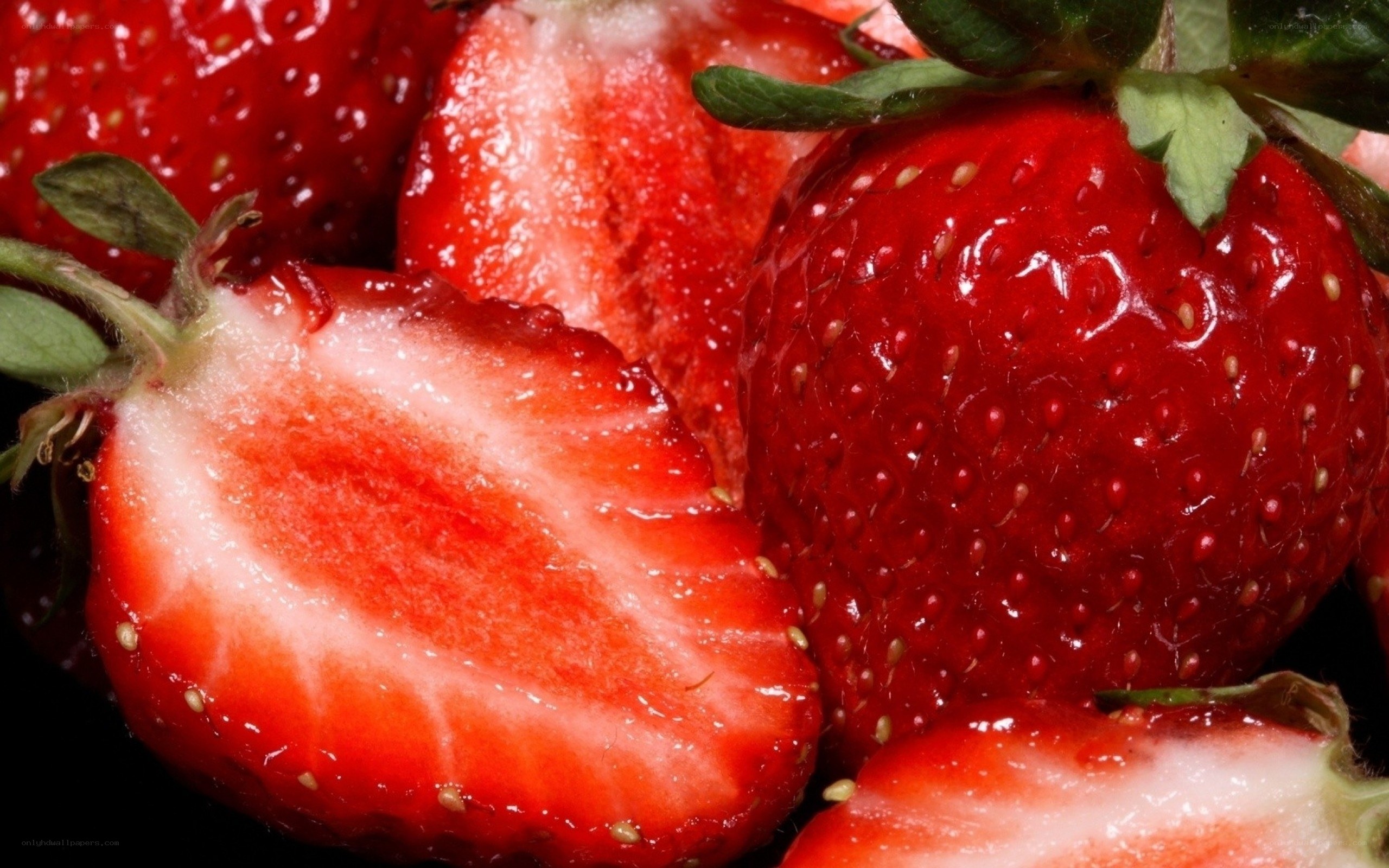 Fresh strawberries close-up